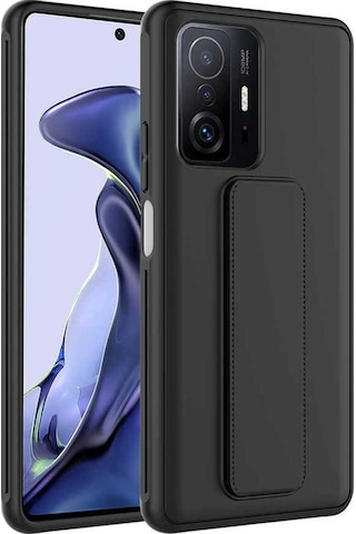Xiaomi Mi 11t Pro 5g Kılıf Zore Qstand Kapak Siyah