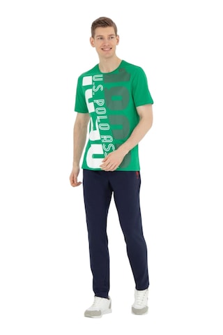 U.S. Polo Assn. Erkek Bisiklet Yaka T-shirt 1573137 Yeşil