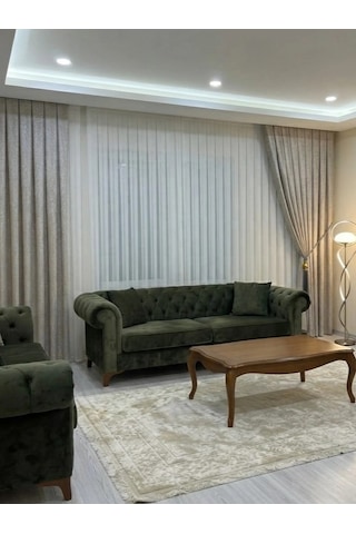 Nivemeshome Assos Jakar 507v2 Bej 1/3 Pileli Fon Perde Apm