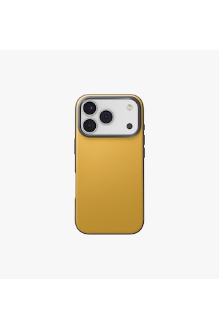 Apple Uyumlu iPhone 17 Pro Max Kılıf Lyden Ds Çift Ton Vegan Deri Magsafe Özellikli Magclick Business Kapak Sarı