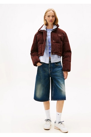 Tommy Hilfiger Tjw Kadife Şişme Kadın Kahverengi Ceket Dw0dw21658gs7 Kahverengi