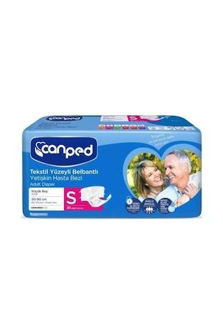 Canped Tekstil Yüzey Belbantlı Hasta Bezi S 30'lu Canped Tekstil Yüzey Belbantlı Hasta Bezi S 30'lu