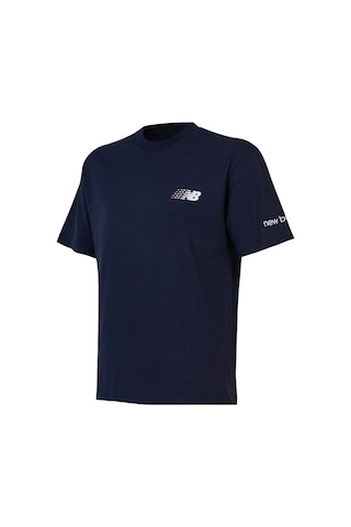 New Balance Lifestyle Erkek T-shirt Mnt1644-avı Lacivert