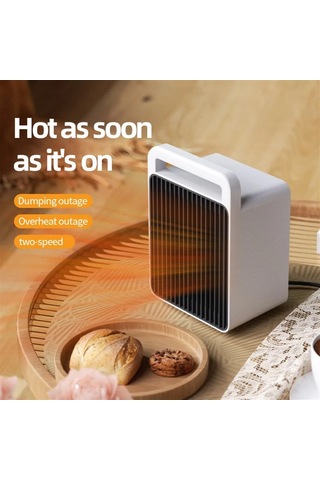 Jialan 900 W Taşınabilir Masaüstü Elektrikli Isıtıcı