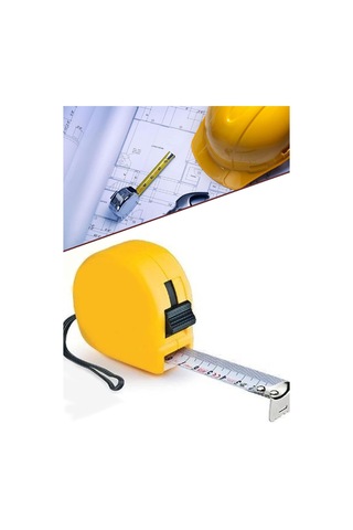 Hengshida Şerit Metre Paslanmaz 5m X 16ft Otomatik Tuşlu Ölçüm Metresi 1410 Diğer