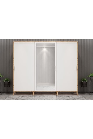 Beyzade Sürgülü Portmanto Vestiyer Çb  240 Cm