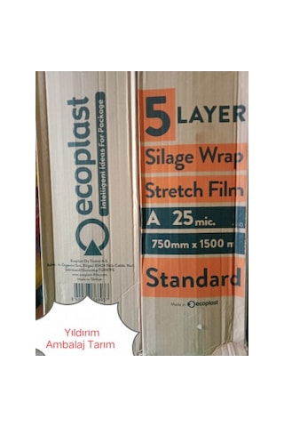 Silaj Streci 25mic 75cmx1500mt Ecoplast Standart