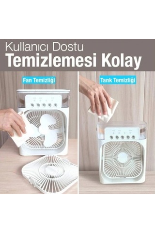 Su Hazneli Masa Vantilatörü Renkli