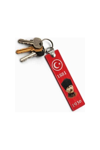 Pvc Anahtarlık Dayanıklı, Esnek Ve Uzun Ömürlü Tasarım 12 X 3 Cm Atatürk-1881 - 840169551 Atatürk-1881