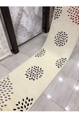 Saray Halı Samyeli 10940 Wk 80X300 Krem 3 Metre Yolluk !