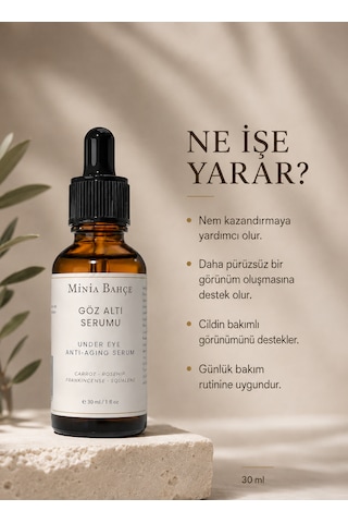 Göz Çevresi Bakım Serumu 30 Ml Squalane Ve Bitkisel Yağlarla Günlük Bakım