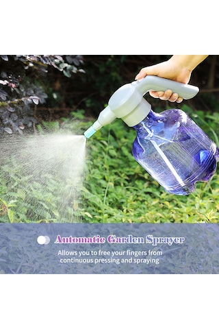 Geeroyoo 3l Otomatik Bahçe Püskürtücüsü - Çiçek Sulama Ve Temizlik İçin Şarj Edilebilir Elektrikli Sprey