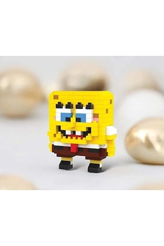 Bricks Sünger Bob Ve Patrick 2'li Set Yapboz Puzzle Hediye Masa Ü