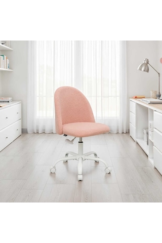 Curve Çalışma Sandalyesi - Pembe 61x58,5x81,5-91 Cm Pembe