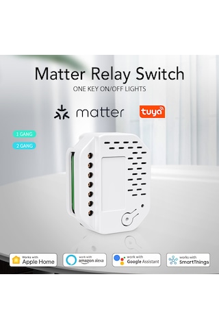 Geeroyoo Tuya Wifi Akıllı Röle Anahtarı - Ev Otomasyonu, Akıllı Sahne Bağlantısı, Alexa Ve Google Home Uyumlu, 2.4ghz Wifi, Telefon App Kontrolü