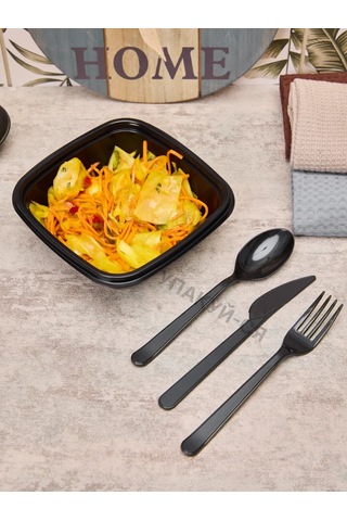 Upakuj-sa Tek Kullanımlık Plastik Kapaklı 10'lu Öğle Yemeği Kabı 144974991 100 adet