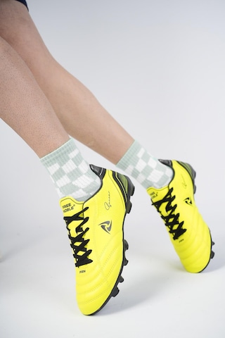 Muggo Pascal Unisex Garantili Krampon Halı Saha Futbol Spor Ayakkabı Yeşil