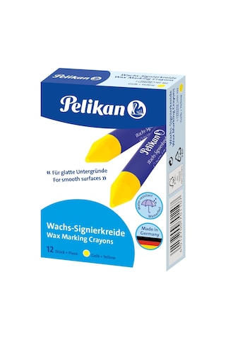 701102 Mum Sinyal Tebeşiri 772/12, 12 X 95 Mm, Sarı, 12 Kalemli Kutu