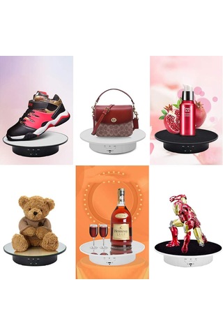 Gdx Tuta-20 Ayna Yüzeyli 20 Cm Turn Table - Döner Stand - Döner T