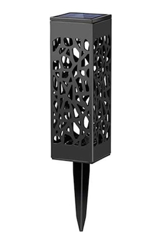 Ximistore9 Güneş Enerjili Bahçe Işığı, Ip65 Su Geçirmez, Işık Algılama, Yıldız Desenli Gölgeler, Islak Işık, Tekli Paket Sıcak Beyaz