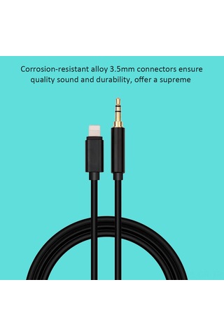 Singree İphone Uyumlu İçin Taşınabilir Aux Kablo - Hoparlör Ve Araç Bağlantısı 1m