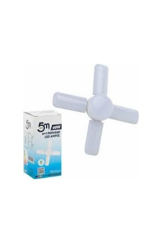 5m Led Ampul Pervane Kristal 4+1