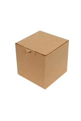 Kraft Kilitli Kargo Kutusu / Ebat: 10,5x10,5x10,5 cm (100 Adet)