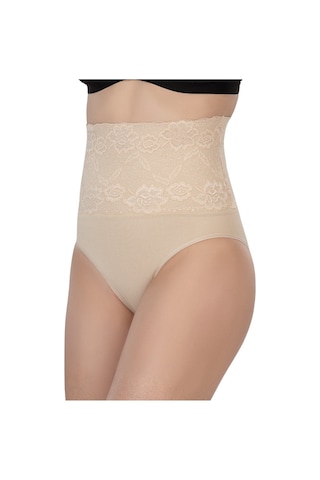 Emay Önü Dantelli Yüksel Bel Slip Korse 2090 Ten