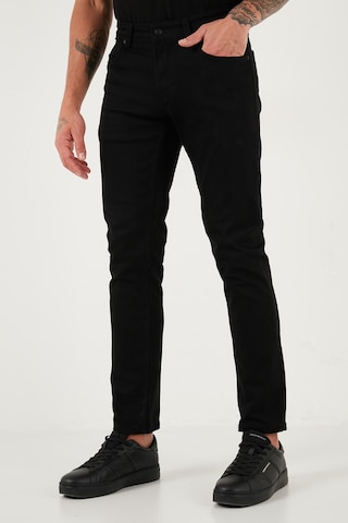 Buratti Pamuklu Regular Fit Normal Bel Boru Paça Jeans Erkek Kot Pantolon 2211C01Parma Siyah