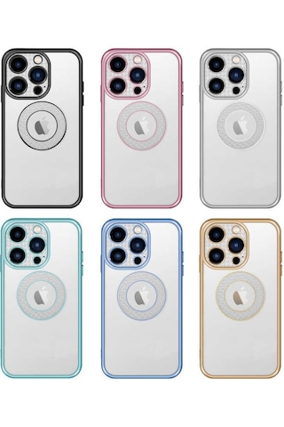 Apple Uyumlu iPhone 13 Pro Uyumlu Kamera Korumalı Logo Gösteren Zore Esta Kılıf-yeşil Yeşil -