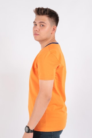 Benetton Bnt-m20461-23y Erkek T-shirt BNT-M20461-R1840 Turuncu