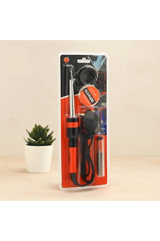Jenerik 60w Kalem Havya Lehim Seti Mini Stand, Lehim Pastası, Lehim Teli