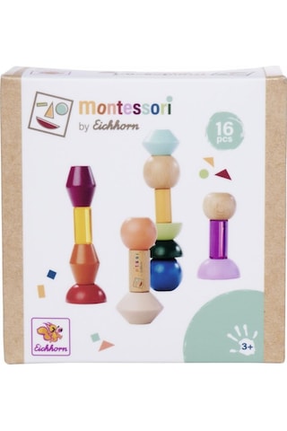 Eichhorn Montessori Ahşap Boncuk Dizme Oyunu