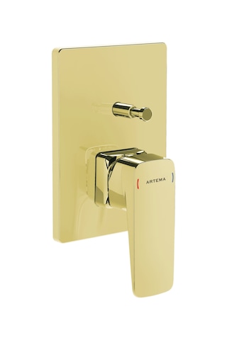 Artema Root Square Ankastre Banyo Bataryası Altın A4275223 Altın