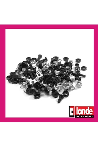 Lande Kabin Vidası Kafes Somun 1 Set 50 Adet (Vida. Somun. Pul)