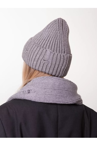 Shapki Ru Şapka, Atkı Ve Parmaksız Eldiven Seti 249171239 Gri