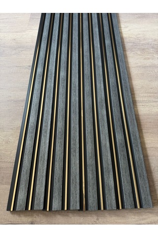 Polimer Greygold Duvar Ofis Tv Arkası Koridor Dekoratif Panel 5 Adet 55 Cm