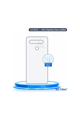Schitec Lg K51s Uyumlu Arka Yüzey Hidrojel Koruyucu Film 50974964