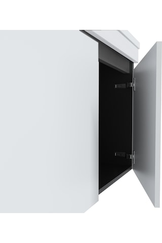 Teta Home Tokyo 100 Cm Mdf Banyo Dolabı Seti + Boy Dolabı Antrasit - Beyaz