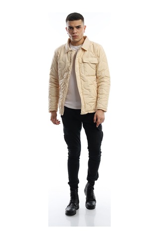 Polo State Erkek Regular Fit Mont Ekru
