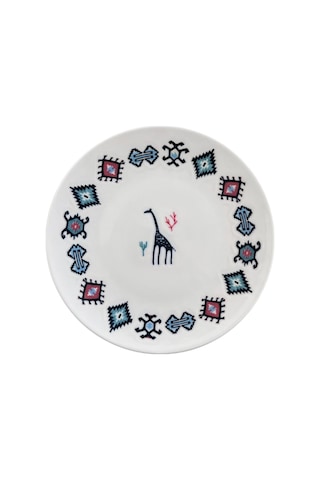 Porser Porselen Hitit Pasta Tabağı Takımı 21cm 6 Parça Tvl6pstprs1234 Çok Renkli