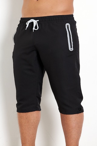 Enrico Ferry Erkek Siyah Hızlı Kuruyan Büyük Beden Kapri Edy2524b Siyah