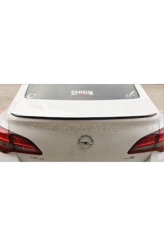 Opel Astra J Sedan Kasa Bagaj Üstü Slim Spoiler - Parlak Siyah