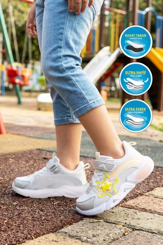 Marcokids Marco Kids 26y316 F Gümüş Kız Çocuk Spor Ayakkabı