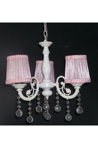 Pembe Başlıklı 3 Lü Avize