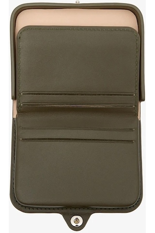 A.p.c Josh Unisex Lüks Bitkisel Deri Bozuk Para Kesesi Cüzdan Haki