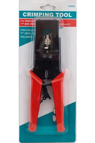 Yeskit Yk-5082r F-bnc-rca-digiturk Sıkma Pensesi Ayarlanabilir Sıkıştırmalı Koaksiyel Konnektör