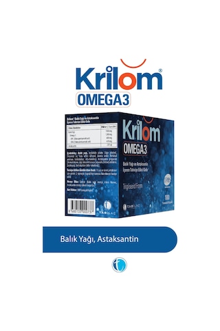 Krilom Omega 3 Balık Yağı 100 Yumuşak Kapsül