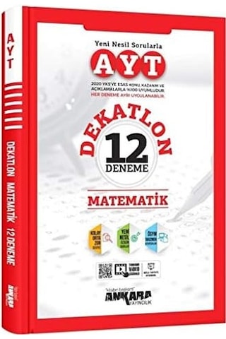 Ankara Ayt Dekatlon Matematik 12 Deneme Sınavı