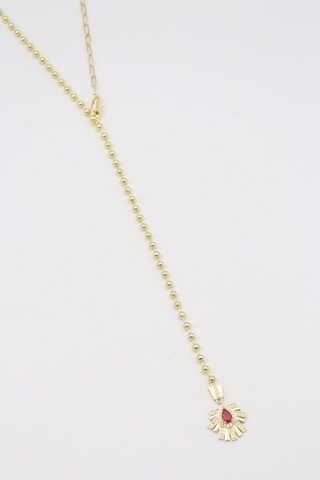 Vıp Kolye 14 K-17635 42cm Çok REnkli